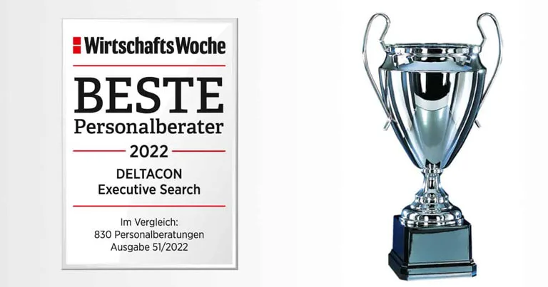 WirtschaftsWoche - Deutschlands BESTE Personalberater 2022 - DELTACON Executive Search